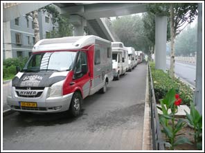 Vertrek om 6 uur uit Beijing