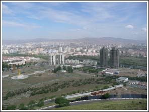 Uitzicht op Ulaan Baatar
