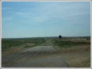 Na 215 km houdt de weg op...
