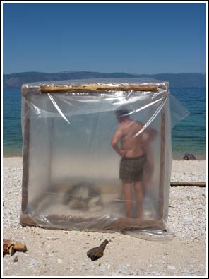 dan in de Russische sauna opwarmen